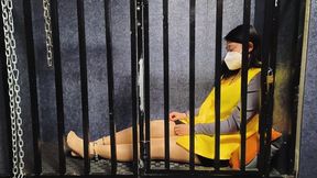 CYC014 BONDAGE HANDCUFF AND SHACKLE PRISON IMPRISON ROPE BONDAGE SUSPENSION WHIPPING VIBRATOR BOUND ORGASMS HUMILIATION STRUGGLING DOMINATION SLAVE TRAINING