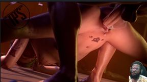 D.va Gets Fucked in Her Ass, Judy Gets Her Wet Bald Ass Pussy Fucked, Gemma Face Fucking