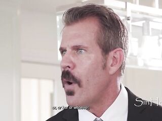 Three-some To Keep The Marriage Going (Str8 Politican And Lesbian Wife Bang Support Staff)