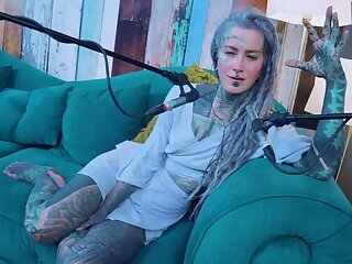 I talk about J - Jelousy - ASMR podcast SFW talking goth skinny girl dreadlocks tattoo model inked g