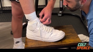 Boxer Colt Spence Bullies Towel Boy Nick Charms and Makes Him Worship Feet FULL SCENE