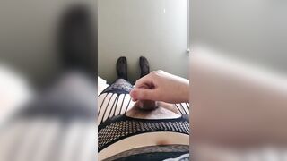 Femboy wrecks climax after gooning for hours