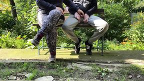 Mature milf with a great ass helped me pee