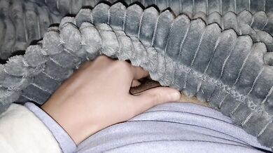 I masturbate riskily under the covers next to my parents who are watching TV - IkaSmokS