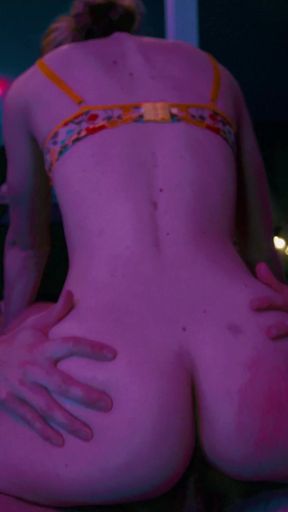 Blonde Model Gets Oiled up and Railed