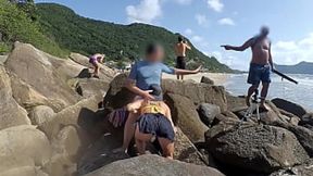 Passers-by shocked &mdash;  but she persisted in sucking and begged for more ass&#x1F351; action