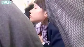 Innocent Japanese Teen 18+ Gets Fucked Hard by Pervert in Subway Crowd