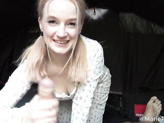 Sneaky Stepsis Wakes Up Stepbro During Camping Travel