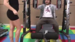 Hot Wife Carmen Jerks Her Stepson's Friend At The Gym! (mp4 sd)