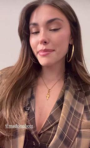 Woman in plaid shirt