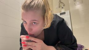 Crazy Blowjob with a Lot of Saliva