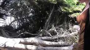 Lorelei Lee enjoys her friend's pussy in the woods