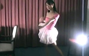 Cute ballerina cums