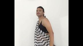 Saree crossdresser indian
