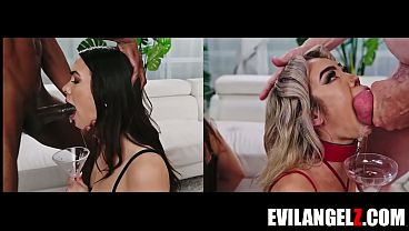 Four MILFs share a steamy load in a hardcore group scene