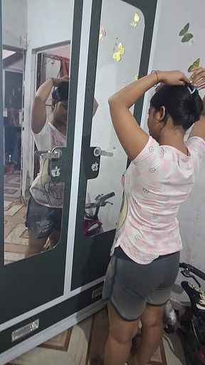 Desi Ex-hot Wife Sex Boyfriend Night Alone Cooking Time