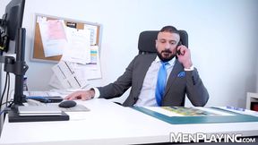 Mega hung Gustavo Cruz raw breeds his handsome boss Marco Napoli