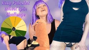Sissy Pain Slut Wheel Spin Challenge - Endure ballbusting, deepthroating, and nipple clamp challenges to prove your sissy slut self! - Sissification, Female Domination, Femdom, CBT Instruction with Mistress Mystique Hoops - MP4