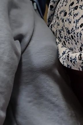 She Accidentally Touch Stranger's Dick Inside Train. He Slide His Penis Under Her Skirt and Cum