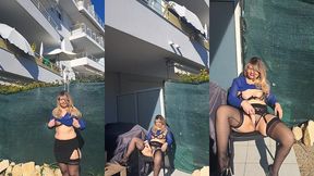 petite exib sur ma terrasse au vu de mes voisins