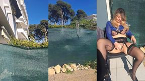 petite exib sur ma terrasse au vu de mes voisins