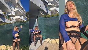 petite exib sur ma terrasse au vu de mes voisins