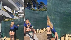 petite exib sur ma terrasse au vu de mes voisins