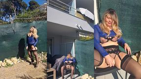 petite exib sur ma terrasse au vu de mes voisins