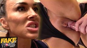 Angry MILF bullies liar into giving her a creampie