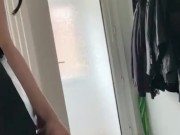 Who wants me to fuck them up the ass…? First time wearing a strap on