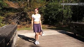 cute 18 years old girl does her first porn interview