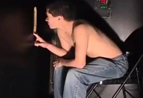 Glory Hole Semen Slurpin at the Arcade