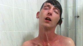 Wanking in the shower