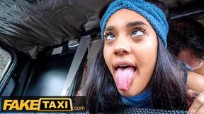 Amateur Taxi Capri Lmonde Lowers her Sexy Booty onto a Big Thick Cock
