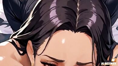 Big ass girl reached orgasm at home and sucked a big cock | AI