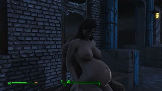 Ghoul got pregnant. Half-zombie gently fuck a woman from behind | Fallout 4 sex