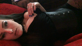 Goth Mistress Corset Tease
