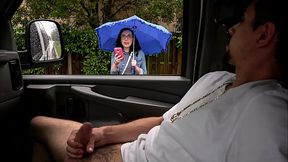 BANGBROS - Bespectacled Tennessee Bombshell &quot_Scarlett&quot_ Fucks Cock Flashing Immigrant For Cash Money