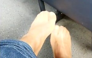 Playing in a public bus