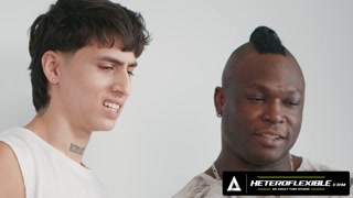 HETEROFLEXIBLE - Str8 Buddies Angel Elias &amp; Harrison Feels Jerk Off While Watching Old Porn Magazine