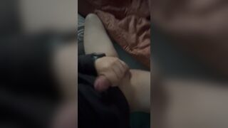 Milking my monster weenie and jizzing on my clothes BWC