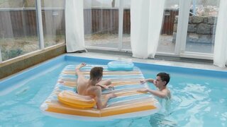 Twink from Czech Republic getting banged near the pool