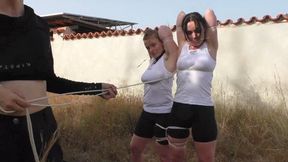 Bondage Walk Training for Roxy & Lilith - Full Challenge - mp4 SD