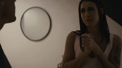 Petite transgender fucked in asshole by male fucker