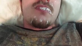 Legs Up Self Facial Compilation! Cumslut Covers His Face & Fills His Mouth!