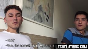 LecheLatinos.com - Straight Latino's first gay group sex encounter: raw, wild, and to