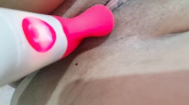 Me playing with my vibrator by myself, having a great time