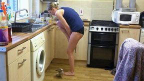 Chelsea Doing The Dishes Head Trample In Boots & Panties