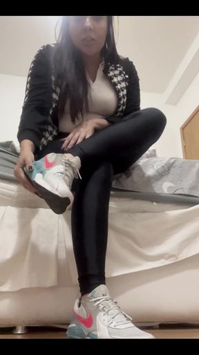 Removing My Sweaty and Super Stinky Sneakers I Was Wearing Yesterday Just for You