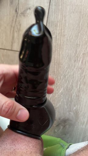 Black latex cocksheath